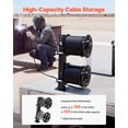 thumbnail image 2 of VEVOR Heavy Duty Double Welding Cable Reel, Welding Cable Lead Reels for 150FT 1/0 & 125FT 2/0 Cable, Powder-Coated Steel Reel with Locking Pin for Service Trucks, Fleet Maintenance, Jobsites, 2 of 9