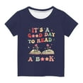 thumbnail image 2 of ibuvkizy Baby Girl Clothes Graphic Round Neck Crop Top Girls Short-Sleeve T-Shirt Tops, 2 of 4