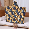 thumbnail image 5 of Happy Halloween Pumpkin Pattern Hooded Bath Towel，50"x30" for Ages 3 To 12 Kids, Quick Dry Lightweight Soft Microfiber Hood Beach Towel Cover Up for Kids, 5 of 7