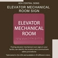 thumbnail image 6 of ADA CENTRAL SIGNS - 6" X6" Elevator Mechanical Room Sign- ADA Compliant Tactile Graphics Grade 2 Braille Text Acrylic Wall Signs - Authorized Personnel Only Door Sign for Malls, Offices& Restaurants, 6 of 7