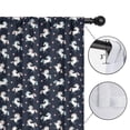 thumbnail image 4 of Blackout Kids Curtains,Dark Blue Cartoon Unicorn Heart Pattern Childrens Insulated Curtains Set Of 2,Bedroom Essentials,Toddler Room Decor 52"x84", 4 of 5