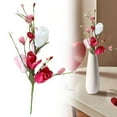 thumbnail image 2 of Artificial Flower With Butterfly Heart & Berry Combo Flower Insertion Branch for Valentine's Day Decor Home Vase Arrangement Decoration (Size: 4244cm), A, 2 of 9