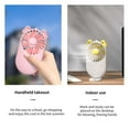 thumbnail image 4 of Newxiaaa Mini Hand Held Fan With Usb Rechargeable Small Bedside Fan Tower Fan With Remote 3-Speed Timer Mute Small Fan Outdoor Camping Desktop for Strollers (black), 4 of 7