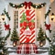 thumbnail image 4 of Seyotauo Merry Christmas Door Cover 35x71 Christmas Gift Box Present Hanging Banner Decoration Winter Holiday Bow Window Door Cover Stripes Ornaments Year Party Home Wall Outdoor, 4 of 9