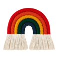thumbnail image 1 of Green Adornos colgantes de la escultura del arco iris del punto de la borla del arte de la pared para la oficina decorativa, 1 of 5