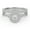 White Gold, variant on Twisted Infinity Double Halo Bridal Set Ring for Women, 0.80 Carat (ctw) Round Cut Lab Grown Diamond Engagement Wedding Ring In 14K White Gold Over Sterling Silver F-G-H, SI Quality -6