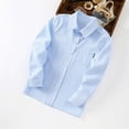 thumbnail image 5 of WUANDIXFA Boys Dress Shirt for Formal Casual Long Sleeve Solid School Shirts Button Down Shirts Toddler Boys Button Down Shirt,Sky Blue,11-12 Years, 5 of 5