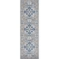 thumbnail image 3 of Bliss Rugs Oriental Rug Traditional Indoor Runner Rug for Hallway, Entryway, Kitchen, Gray ,2' x 8', 3 of 8