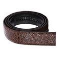 thumbnail image 4 of Correa de repuesto para cinturón de trinquete de 120 cm de longitud, correa de cuero para cinturón para hebilla deslizante de 35 mm ( CINTURÓN) Marrón 1 Sunnimix Cinturones casuales para hombre, 4 of 8