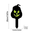 thumbnail image 3 of Outdoor Halloween Decor, Halloween Pumpkin Decorations, Halloween Lawn Decorations, Glow in The Dark Outdoor Pumpkin Decor, 1 Set Acrylic Pumpkin Yard Stake with Luminous, 3 of 8