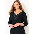thumbnail image 4 of Catherines Women's Plus Size Spliced Cable Tunic, 4 of 5