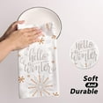 thumbnail image 5 of SM-XLHN Christmas Kitchen Towels Set of 2, 18x26 Inch Merry Christmas Dish Towels Hello Winter Christmas Decor Seasonal Winter Christmas Decorations for Home Drying Dishcloth, 5 of 6