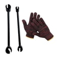 thumbnail image 1 of Kit de llave de ajuste de espacio de bisagra de puerta, 2 piezas, ergonómico, profesional, con dos barriles, herramienta de reparación resistente Negro, 1 of 9