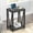 DarkGray, variant on End Table - Industrial Style with Storage - Dark Gray Finish