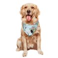thumbnail image 5 of Naloa Chinoiserie Floral Palm Tree Dog Bandanas 1PC Washable Triangle Dog Scarfs Premium Durable Fabric, for Small Medium Large Dogs and Cats, 5 of 6