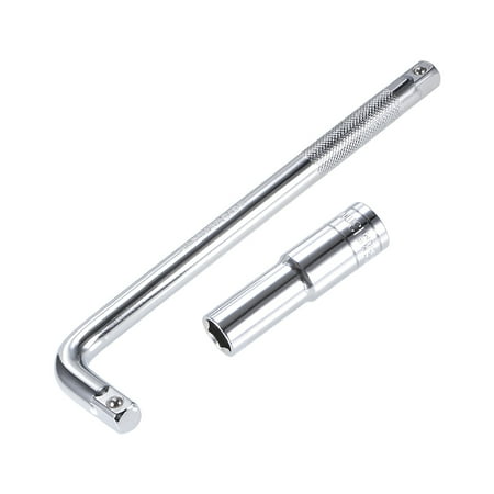

Socket Accessory Set 13mm 6-Point Deep Socket 10 L-Shape Extension Handle with 1/2 Drive