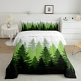 thumbnail image 2 of Feelyou Woodland Botanical Bedding Comforter Set for Adult, Green Tree Plant Twin Comforter Sets, Rustic Farmhouse Reversible Bedding Set, Microfiber Bedroom Decor, 2pcs, 2 of 8
