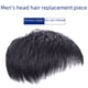 thumbnail image 1 of Pieza de peluca para hombre, pieza de reemplazo de cabeza, peluca de mediana edad, cabello corto para hombre, pieza de cabello real para hombre, 1 of 4