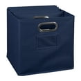 thumbnail image 5 of Niche Cubo Foldable Fabric Storage Bin, Built-in Chrome Handles, Set of 6 - Blue, 5 of 8