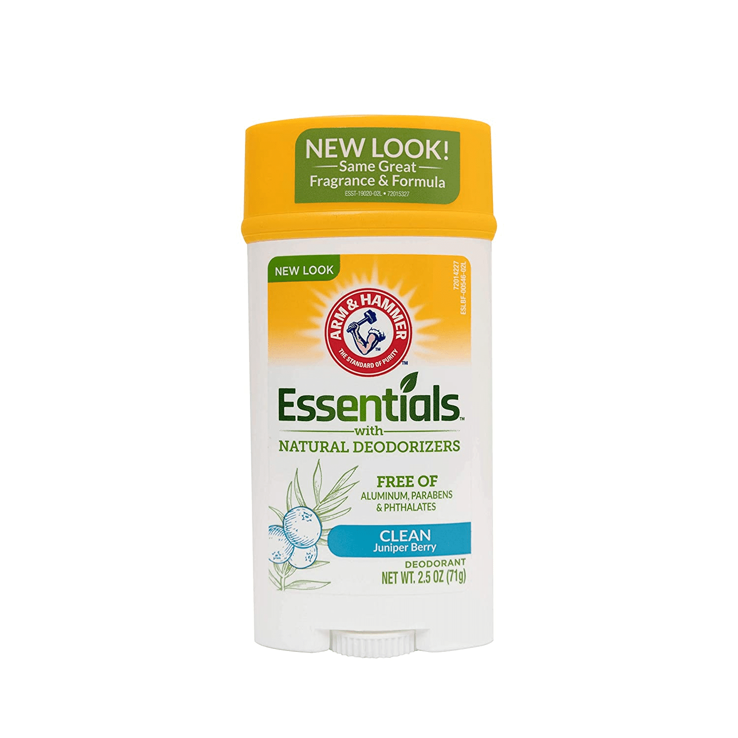 Pack of (6) Arm And Hammer Essentials Solid Deodorant, Clean/ Juniper Berry, Wide Stick, 2.50 Ounces