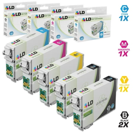 LD Remanufactured Replacement for Epson T079 Set of 5 High Yield Cartridges: 2 T079120 Black  1 T079220 Cyan  1 T079320 Magenta  1 T079420 Yellow for the Artisan 1430 & Stylus Photo 1400 s Save even more with our set of 5 remanufactured high yield cartridges. This set includes 2 T079120 Black  1 T079220 Cyan  1 T079320 Magenta  and 1 T079420 Yellow high yield cartridges. Our remanufactured brand replacement cartridge for Epson printers are backed by our 100% Satisfaction and Lifetime Guarantee. So stock up now and save even more! For use in the following Epson Artisan and Stylus Photo Printers: 1430  1400. We are the exclusive reseller of LD Products brand of high quality printing supplies on Walmart.