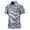 A-Silver385, variant on Mens Polo Shirts Shiny Grid Surface Lapel Collar Shirts Button Front Short Sleeve Party Wear Tops