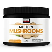 Force Factor Modern Mushrooms Powder with Lion's Mane & Cordyceps, Vanilla, 30 Servings