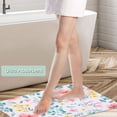 thumbnail image 6 of Pink Flower Bathroom Rug,Floral Bathroom Mat, Super Soft and Absorbent Shaggy Plush Flower Bathroom Rugs, Thicken Bathroom Rug, Non-Slip Bathroom Rug, Machine Wash and Dry, 24''''X16'''', 6 of 6