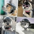 thumbnail image 4 of Dog Helmet Goggles Set Pet Helmet Sunglasses Dogs Adjustable Dog Motorcycle Safety Hat S, 4 of 4