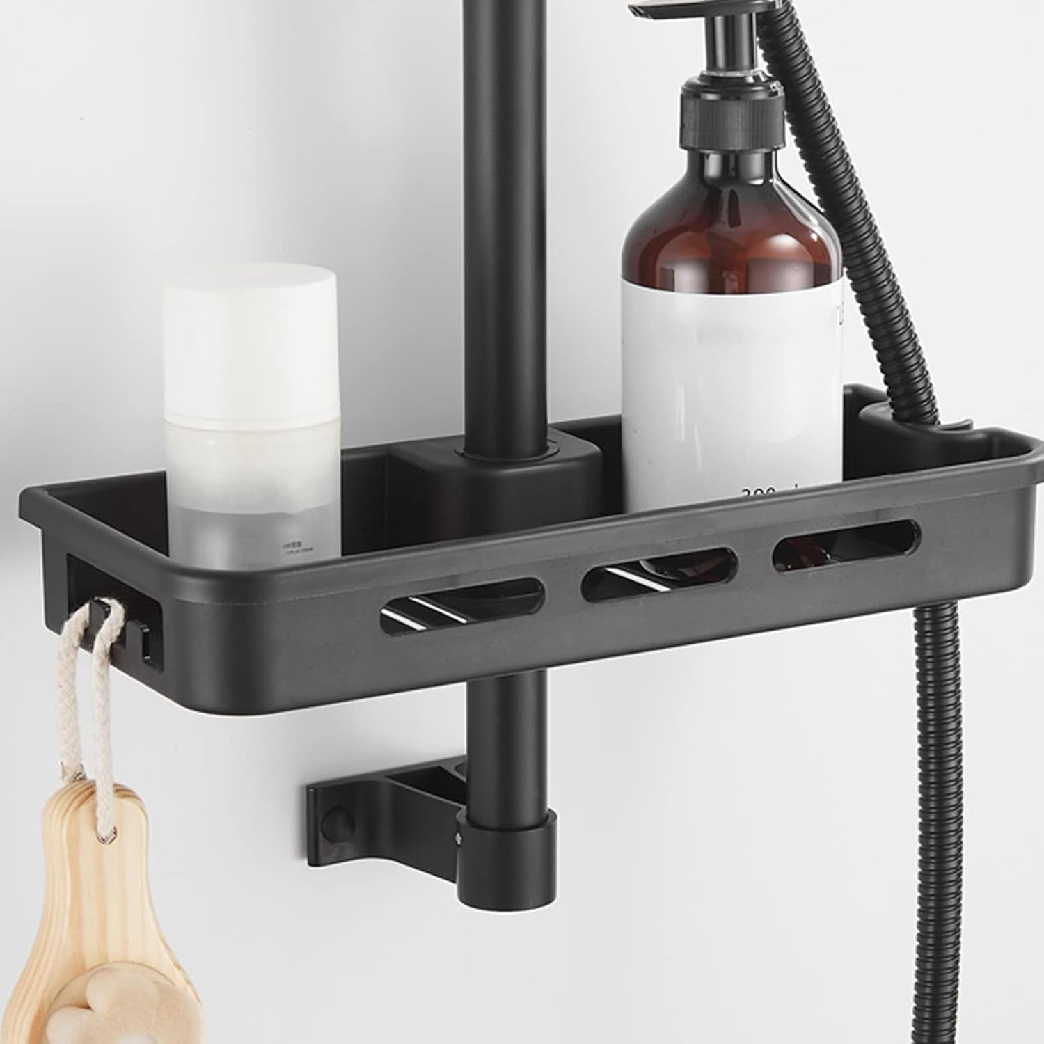 Bath Mixer Tap with Shower Attachment Bathtub Faucet Wall Mounted Black Faucet Hot and Cold Water Brass Hand Shower Bathroom Faucet