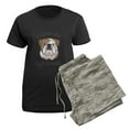 thumbnail image 5 of CafePress - I Love My English Bulldog - Women's Short Sleeve Print T-Shirt and Pants Dark Cotton Pajama Set, 5 of 7