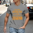 thumbnail image 2 of Rrunsv T Shirts for Men Graphic Men's Print Round Neck Short Sleeve Mesh Tshirt Party Top Grey,M, 2 of 5