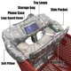 thumbnail image 4 of Funda para asiento de carrito de compras para bebé 2 en 1 impermeable con almohada suave y funda para silla alta (flecha gris), 4 of 5