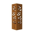 thumbnail image 2 of Rusty Metal Garden Column, 15.7 inches Garden Column Rust Steel Statue without Lid, Modern Garden Sculpture, Metal Patio Landscape Decor, Art Column for Lawn, Porch, Backyard Decoration, Style Q, 2 of 9