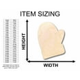 thumbnail image 2 of Unfinished Wood Mitten Silhouette - Craft- up to 46" DIY 46" / 1", 2 of 4
