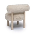 thumbnail image 5 of Carmel Natural Vegan Shearling Accent Chair, 5 of 7