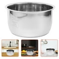 thumbnail image 2 of Inner Cooking Pot 3L Metal Rice Cooker Pot Inner Stainless Steel Non Stick Tank Liner Container for Rice Cooker Replacement Accessories, 2 of 9