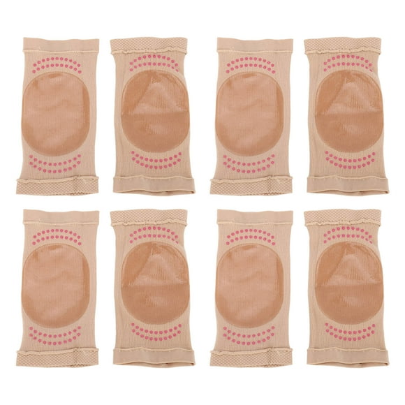 4 pares de calcetines hidratantes Nikou para talón agrietado tratamiento antideslizante punta abierta