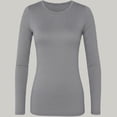 thumbnail image 2 of HeedFit Women's Long Sleeve Underscrub Tee, l, Heather Gray, 2 of 2