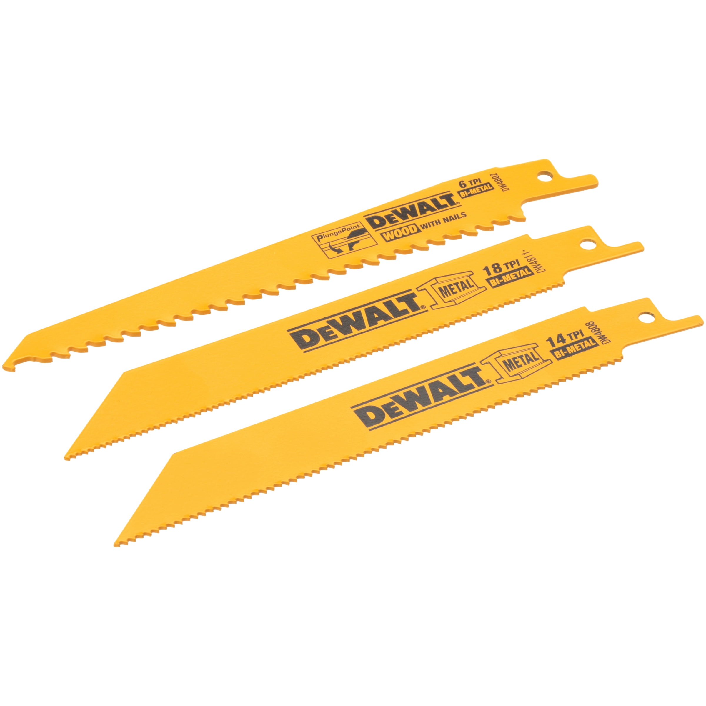 DeWalt® BiMetal Reciprocating Saw Blade Power Tools/Equipment Variety