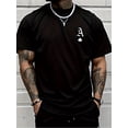 thumbnail image 1 of Camiseta clásica transpirable de cuello redondo para hombre, cómoda y holgada, deportiva, de manga corta, para fitness., 1 of 5