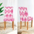 thumbnail image 3 of Yayeee 2 Pack Dining Chair Covers Stretch Parson Chairs Slipcovers Seat Protector, Heart Geometric, 3 of 6