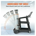 thumbnail image 3 of Welding Cart 3-Tier Heavy Duty, 400 Lbs Capacity, Swivel Wheels, Tank Storage, Rolling Welder Cart for MIG TIG ARC Plasma Cutter, 3 of 5