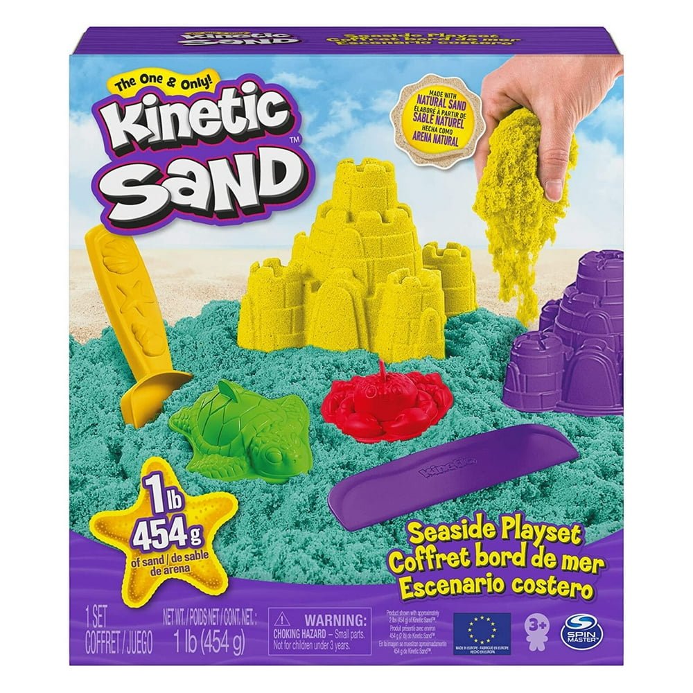 Sand Seaside Playset with 1lbs of Beach Sand, includes Molds