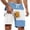Sky Blue, variant on Men's Cargo Shorts Summer Fashion Printed Beach Pants