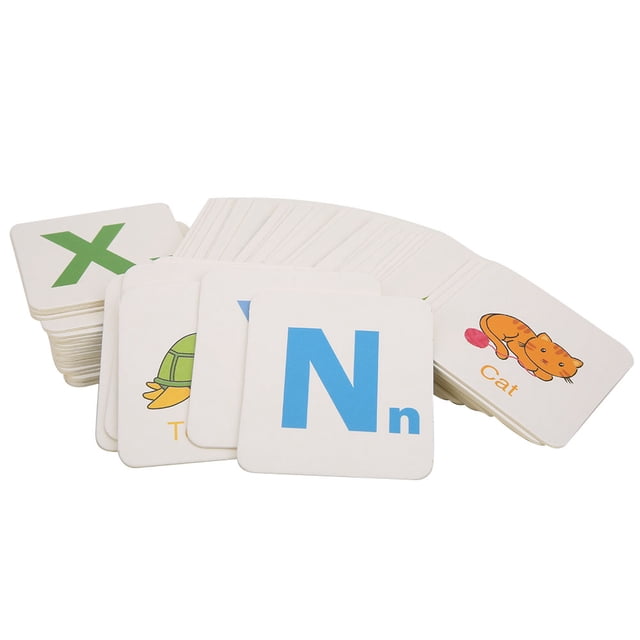 Cognitive Card Toy, Vivid Cartoon Pattern Safe Durable Paper Material Educational Card For Gift Green 30pcs Card,Blue 30pcs Card,Pink 56pcs Card