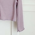 thumbnail image 5 of Ribbed Knit Cropped Cardigan For Girls Button Down Long Sleeve Crop Blouse Casual Lightweight Cute Bow Knot Outerwear Tops, 5 of 6
