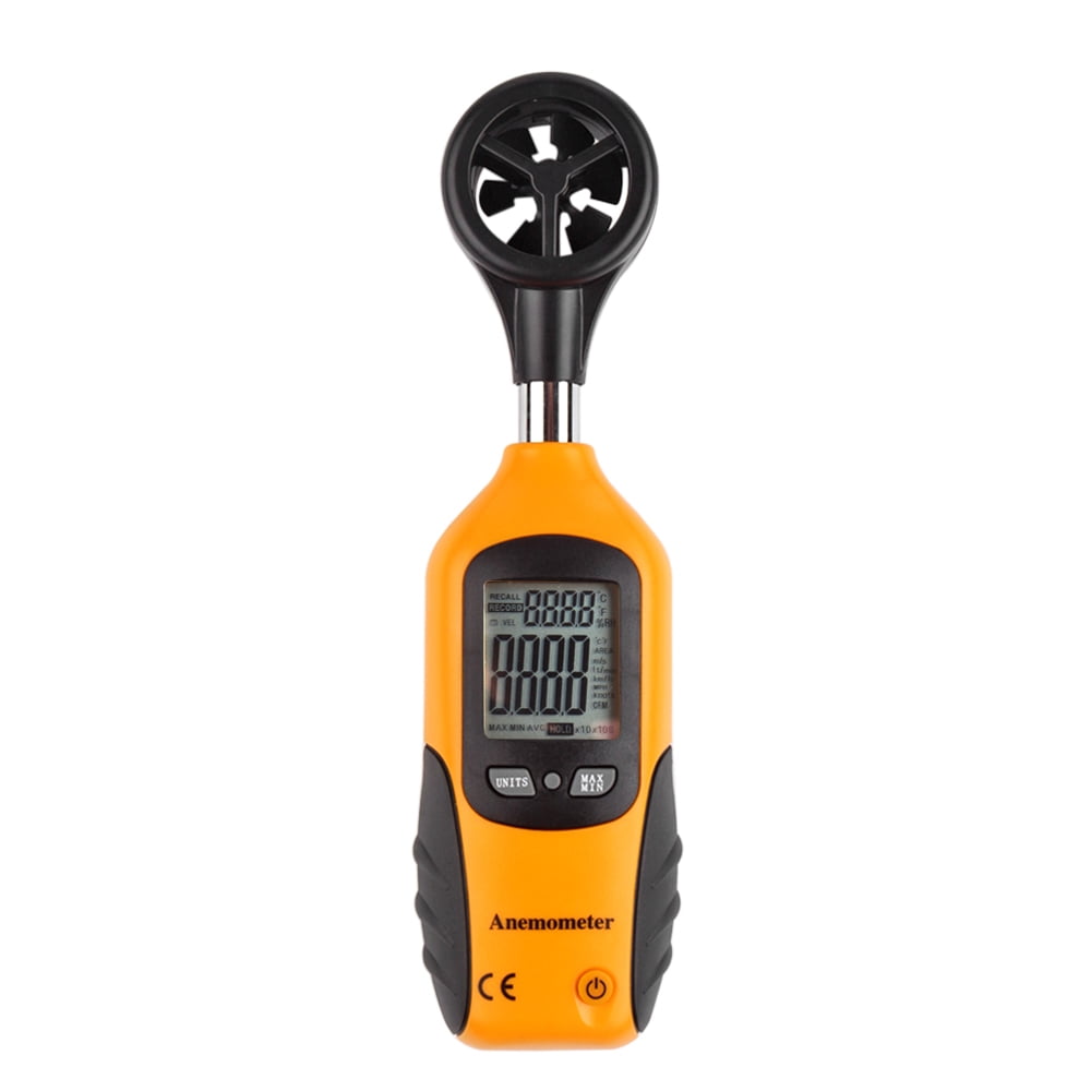 Digital Anemometer Thermometer Handheld Air Velocity Wind Speed Scale Gauge Tester... by