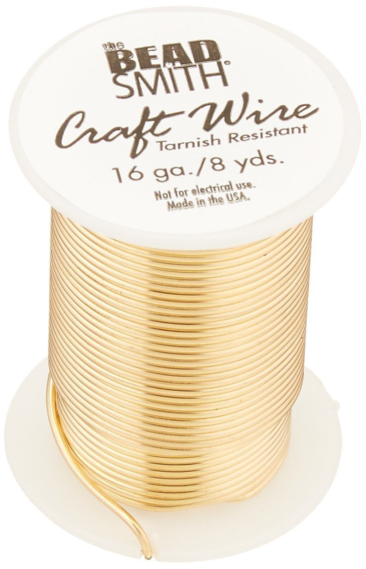 The Beadsmith 18 Gauge The Bead Smithtm Tarnish Resistant Craft Wire Gold