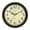 Black with Gold Trim, variant on Geevon 12 IN Retro Wall Clock No Ticking Sound, Wall Clock with Quartz Accents and Vintage Patterns, Battery Operated for Kitchen, Bedroom, Office, Classroom, Living Room Decor (Black)